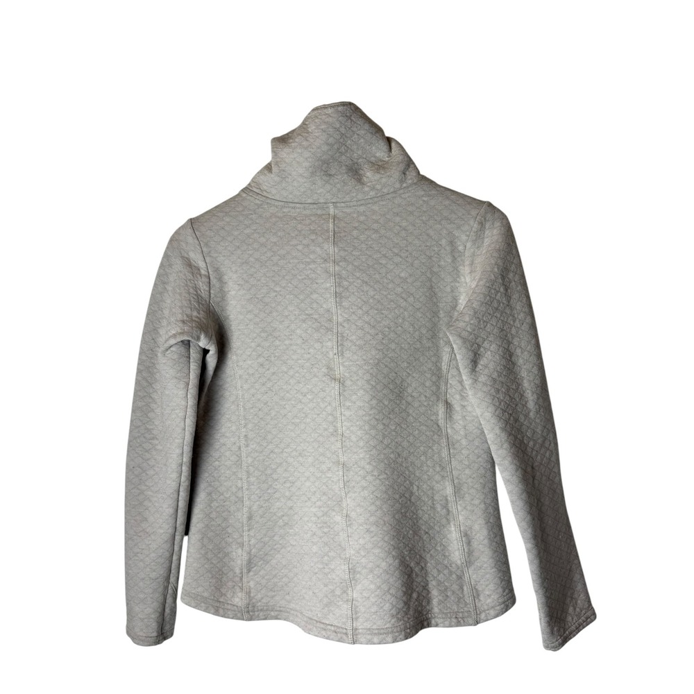 KUHL Athena Pullover Women Small Ivory Oatmeal Quilted Merino Wool Gorpcore - Picture 3 of 10